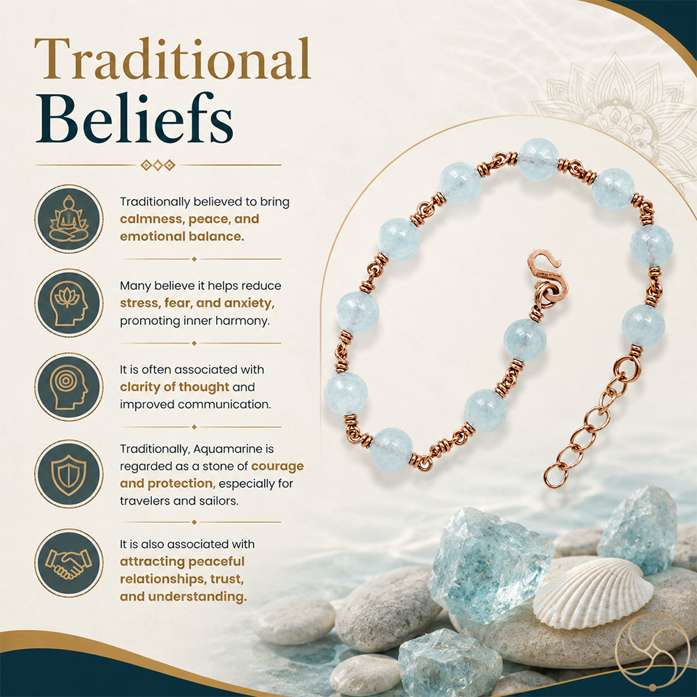 Nepaliya Copper Aquamarine Bracelet