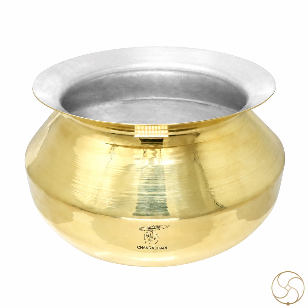 Ritika Hiranyapatra Brass Degchi With Kalayi - 3Ltr
