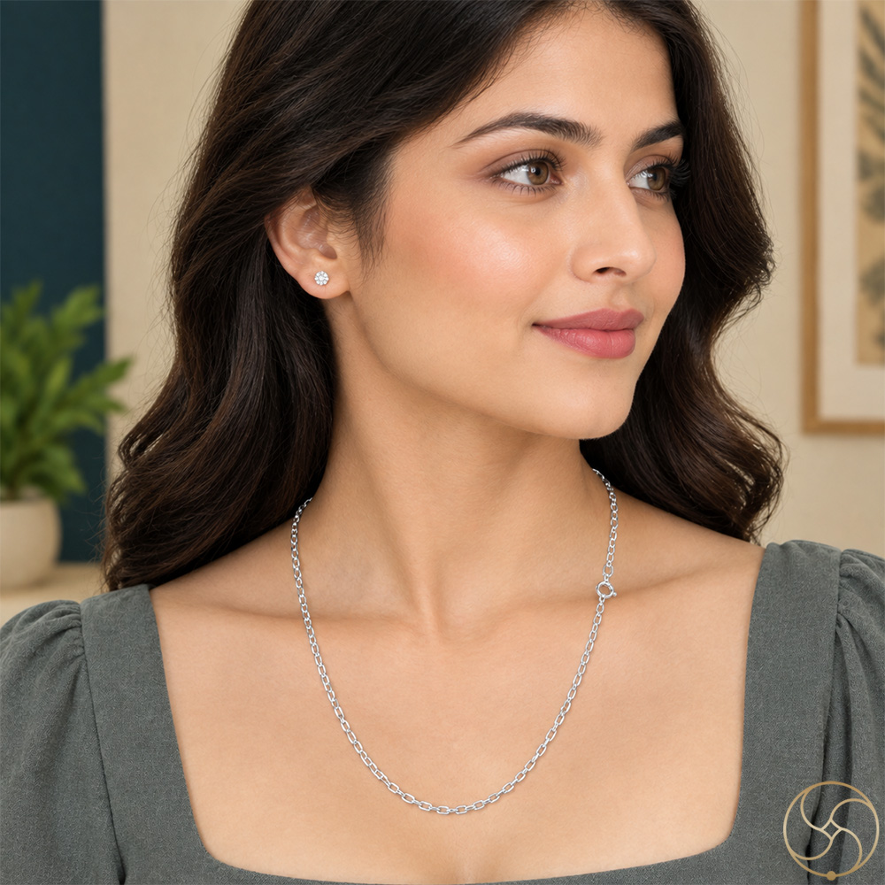 925 Silver Zero Design Chain