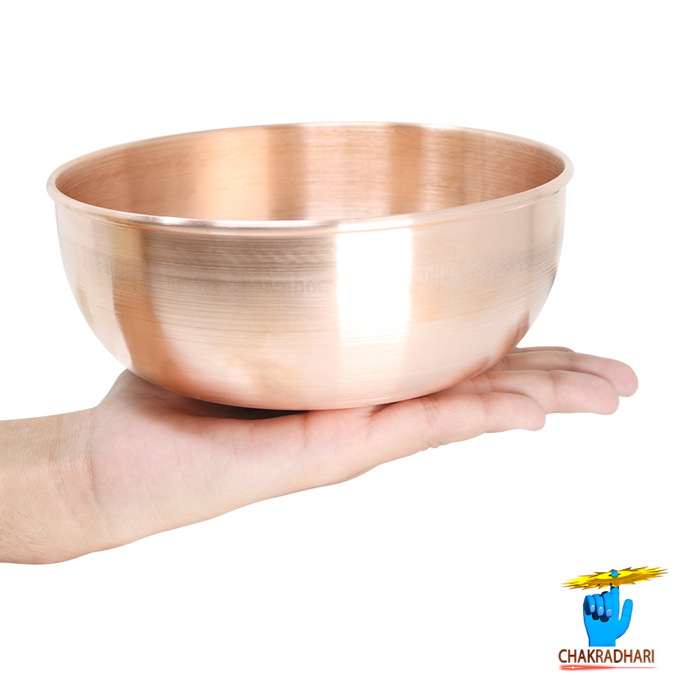 850ml 999 Nepaliya Copper Sthir Bowl -     351gm