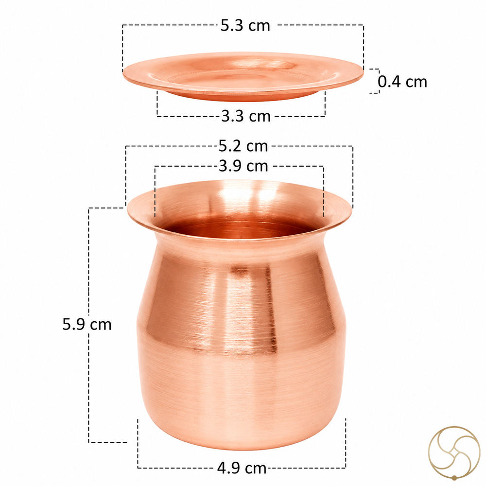 999 Nepaliya Copper Vakrika Lota - 100ml