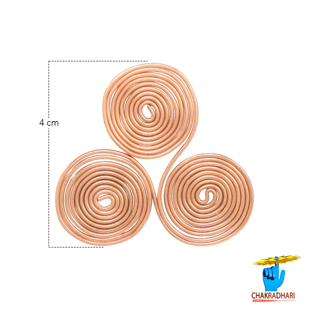 Mobile EMF Protector 999 Nepaliya Copper Small Triskelion Energy Coils 3 Pc Set -