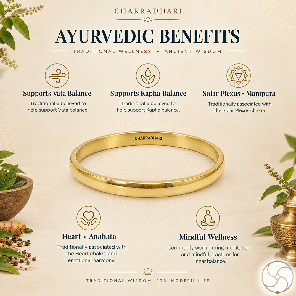 Ritika Brass Chandrasundri Bangle for Men and Women