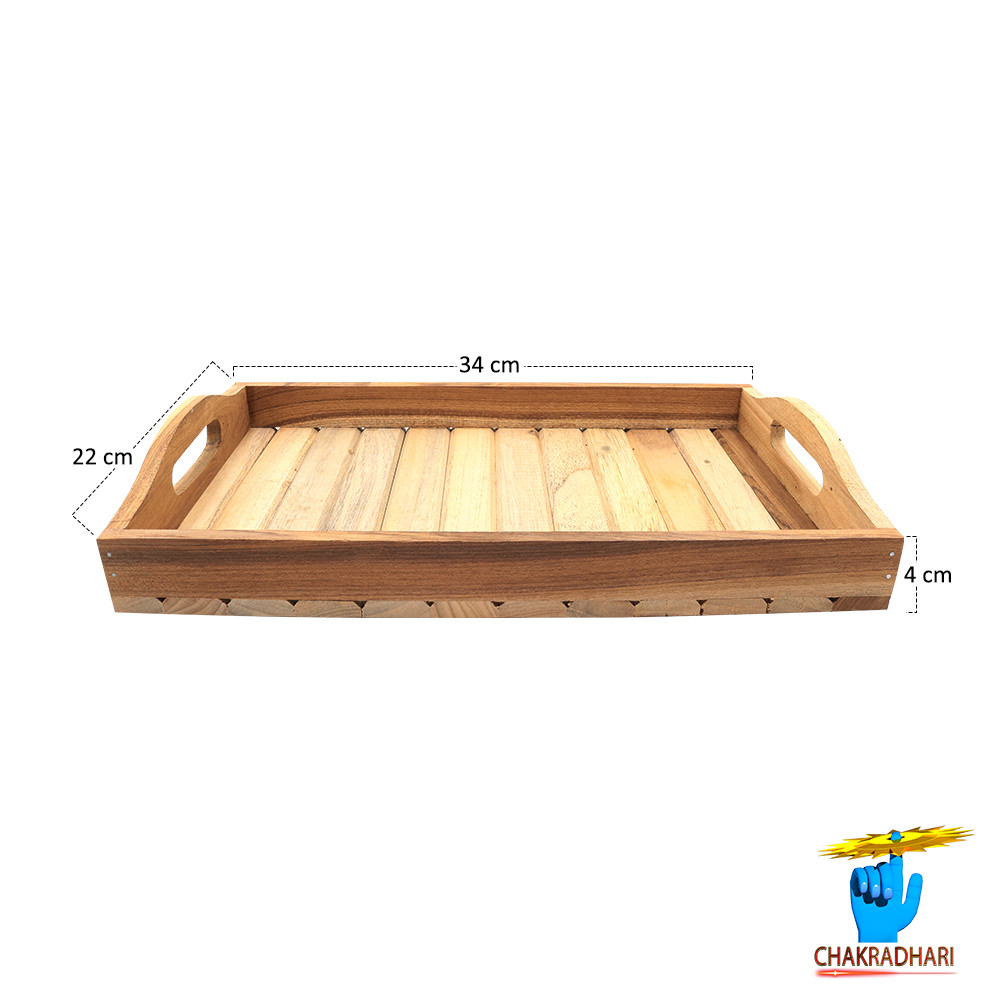 Teak Wood Tray -  