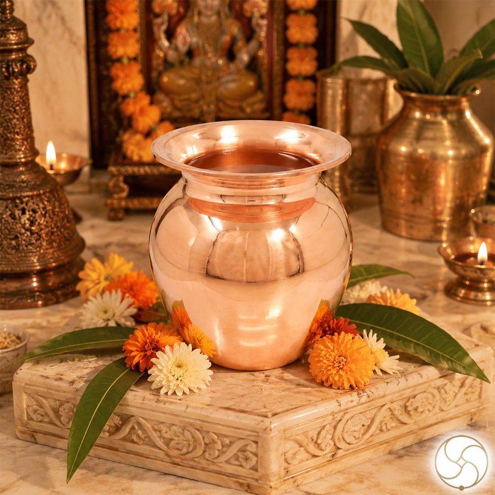 999 Nepaliya Copper Kalash Lota - 1300ml