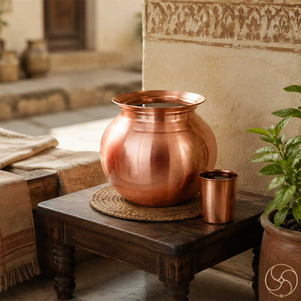 3000ml or 4100ml 999 Pure Nepaliya Copper Matki
