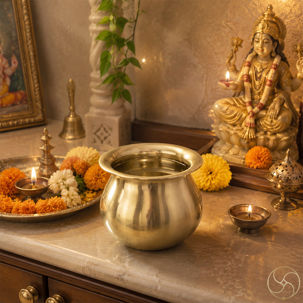 Ritika Brass Indra Lota - 1000ml