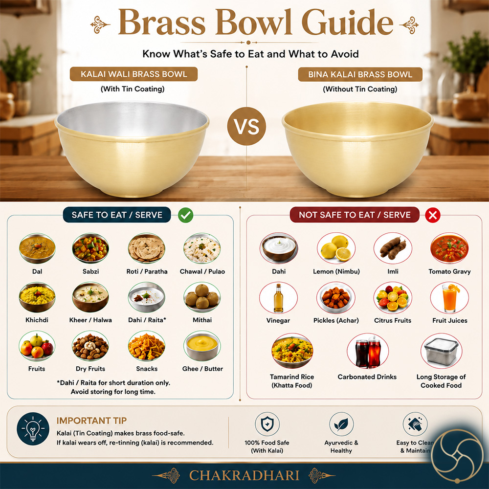 Ritika Brass Shakti Bowl - 800ml