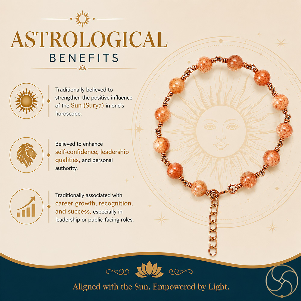 Nepaliya Copper Sun Stone Bracelet