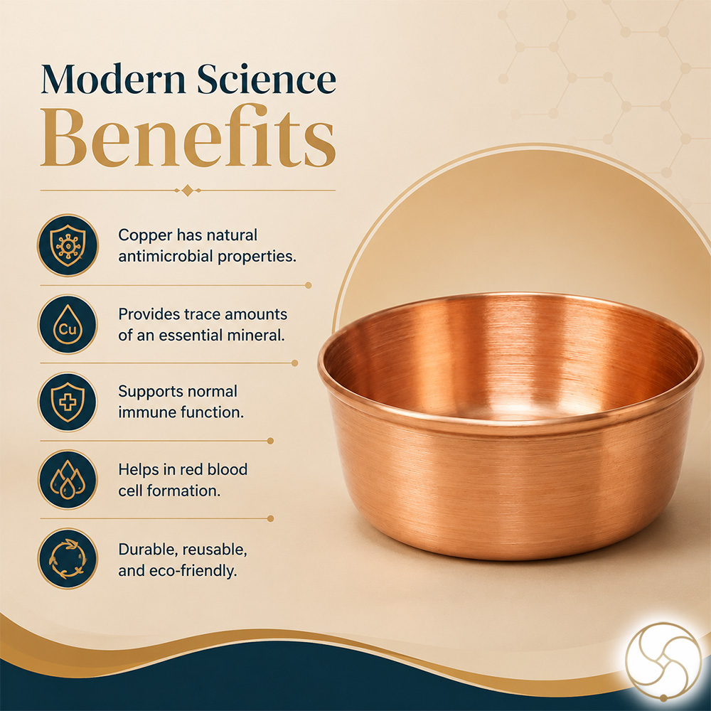 999 Nepaliya Copper Flat Bowl - 280ml