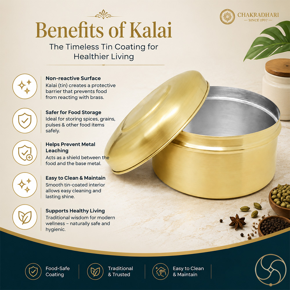 Pure Ritika Brass Food Container