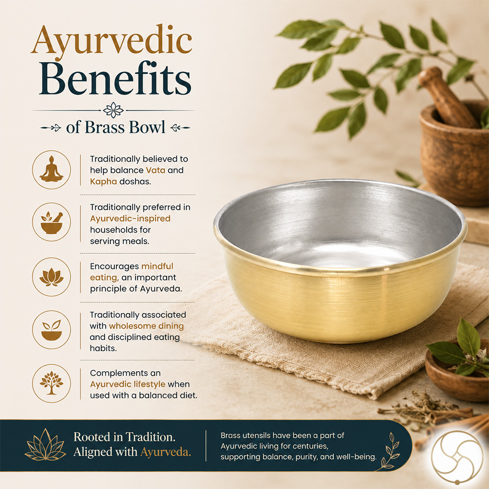 Ritika Brass Saag Bowl - 290ml