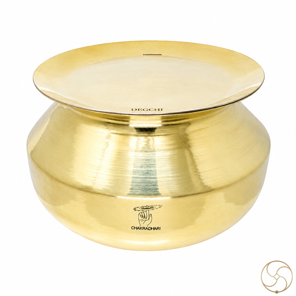 Ritika Hiranyapatra Brass Degchi With Kalayi - 3Ltr