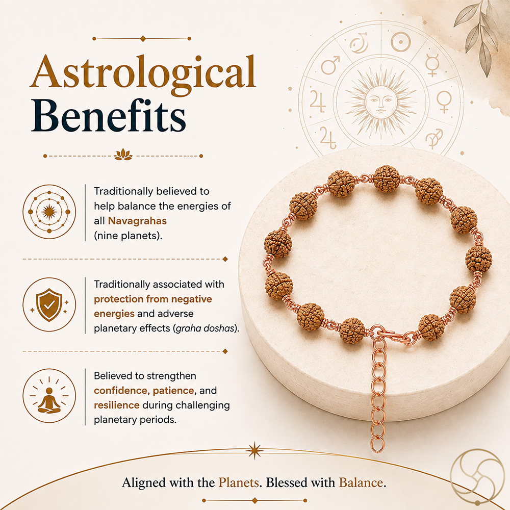 Nepaliya Copper Rudraksha Bracelet