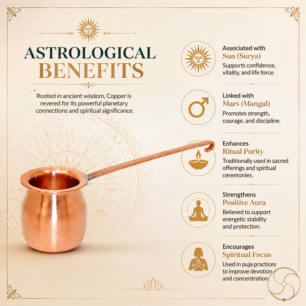 999 Nepaliya Copper Ghanti Lota with Handle - 300ml