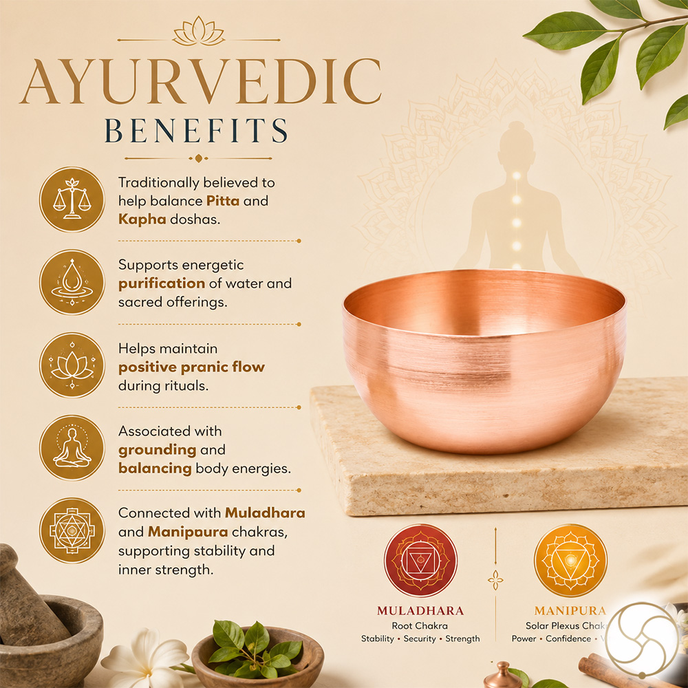 999 Nepaliya Copper Pujan Bowl - 190ml