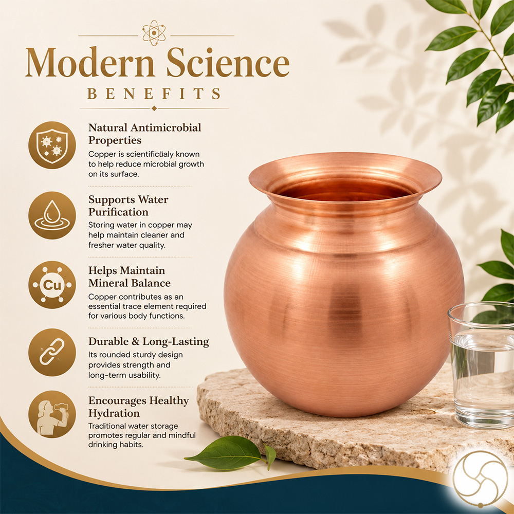 3000ml or 4100ml 999 Pure Nepaliya Copper Matki