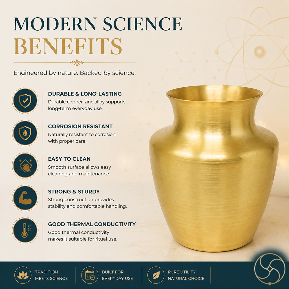 Ritika Brass Brahm Lota - 1250ml