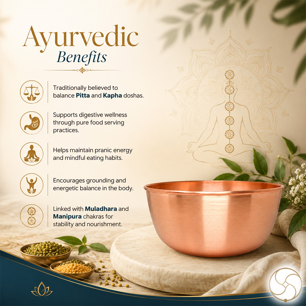999 Nepaliya Copper Sampurn Bowl - 1200ml