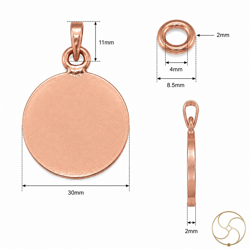 999 Nepaliya Copper Circular Coin Pendant
