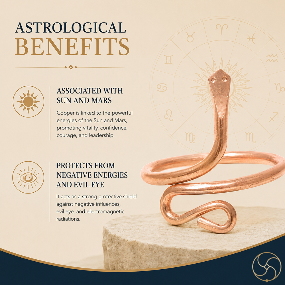 Nepaliya Copper Naag Ring Free Size