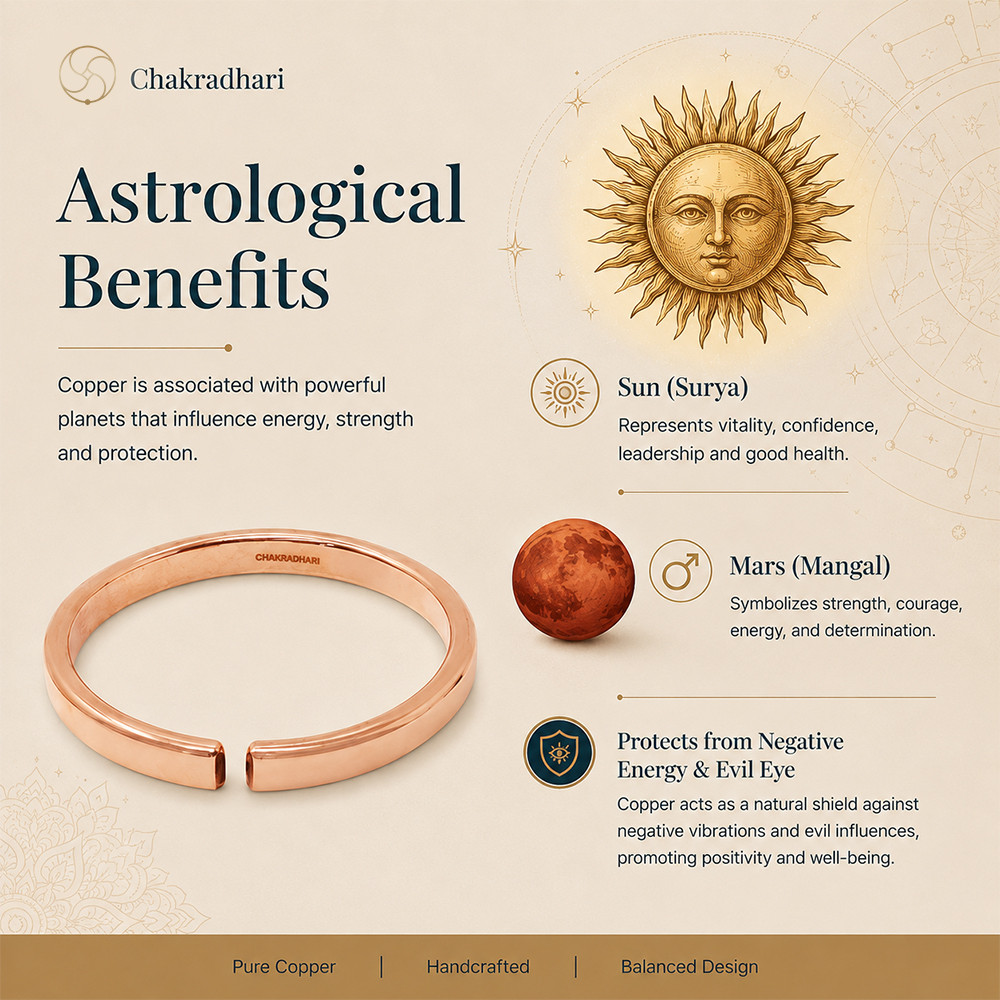 Nepaliya Copper Flat Bangle for Men