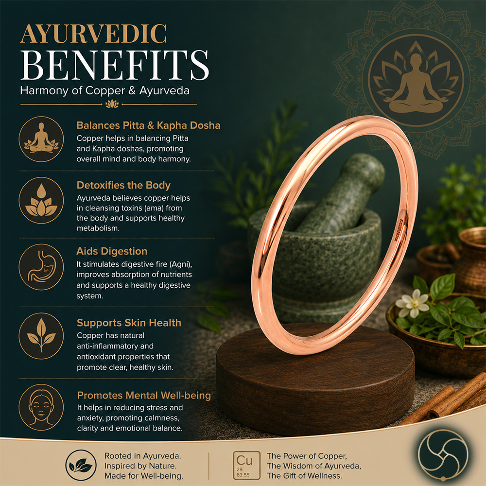 Pure Copper Gorakh Bangle for Men