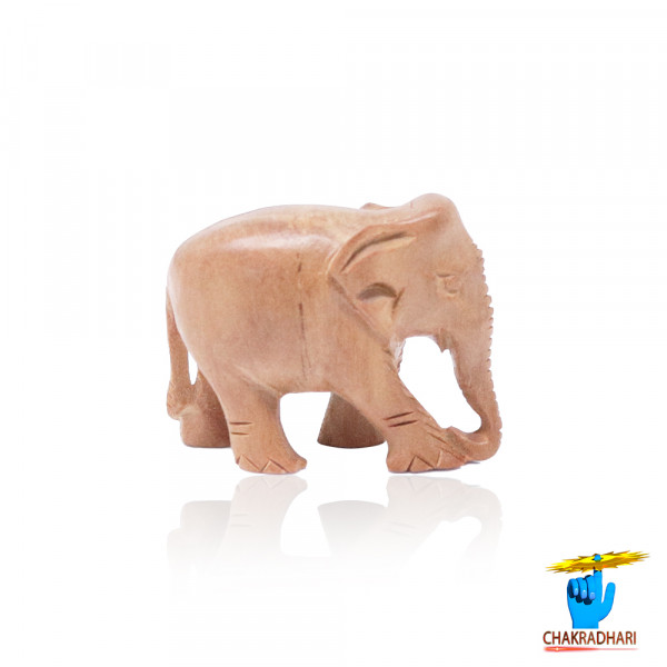 Image of White Sandalwood Elephant Small Size - 1x1 Inch