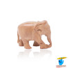 White Sandalwood Elephant Small Size - 1x1 Inch