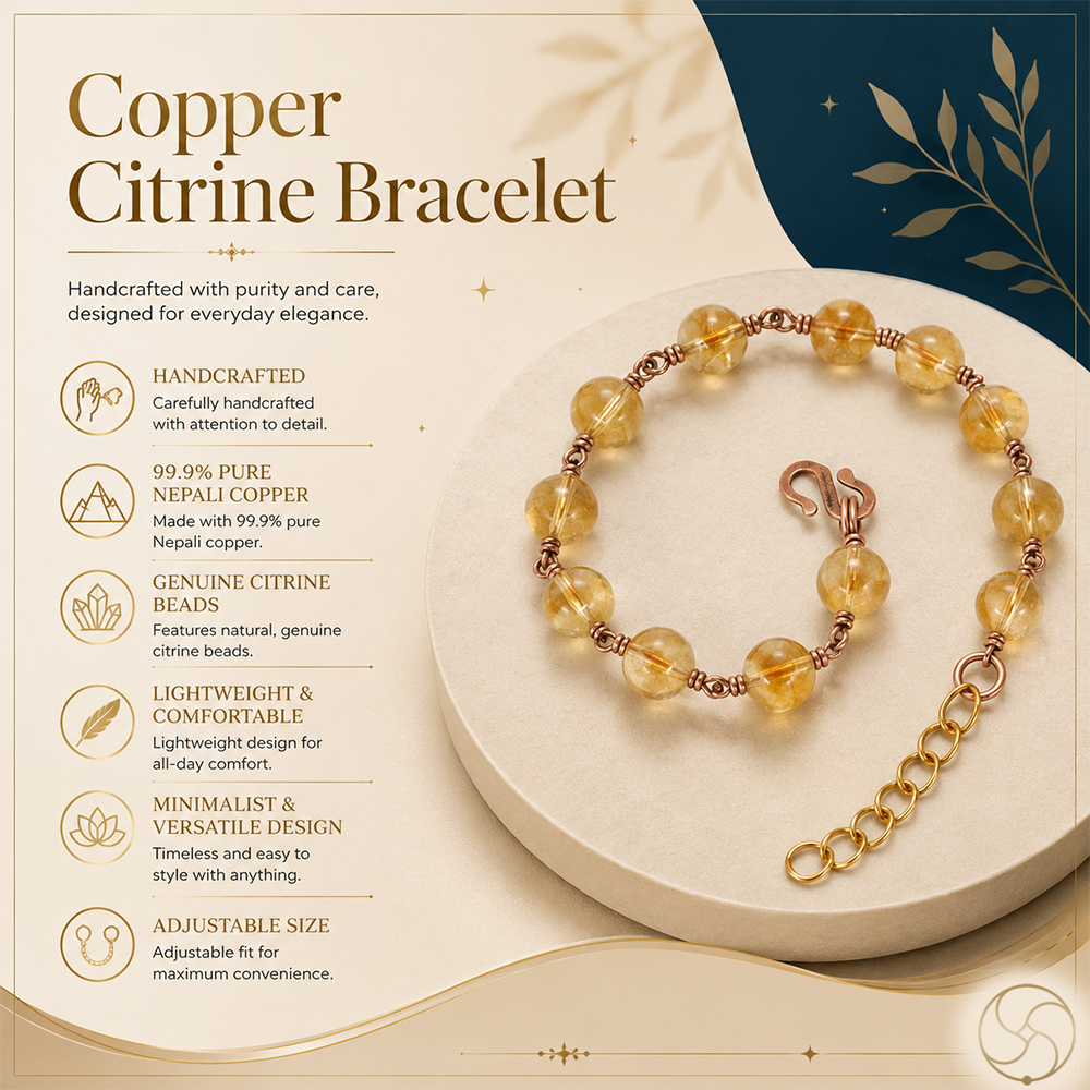 Nepaliya Copper Citrine Bracelet