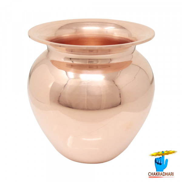 Image of 1300 ml  99.9% Nepaliya Copper Kalash Lota (790gm) - नेपालिया  तांबा कलश लोटा