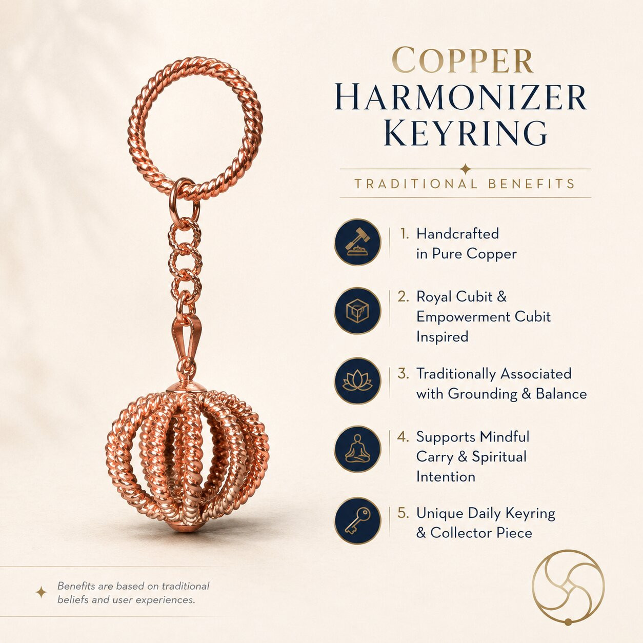 Nepaliya Copper Harmonizer Keyring