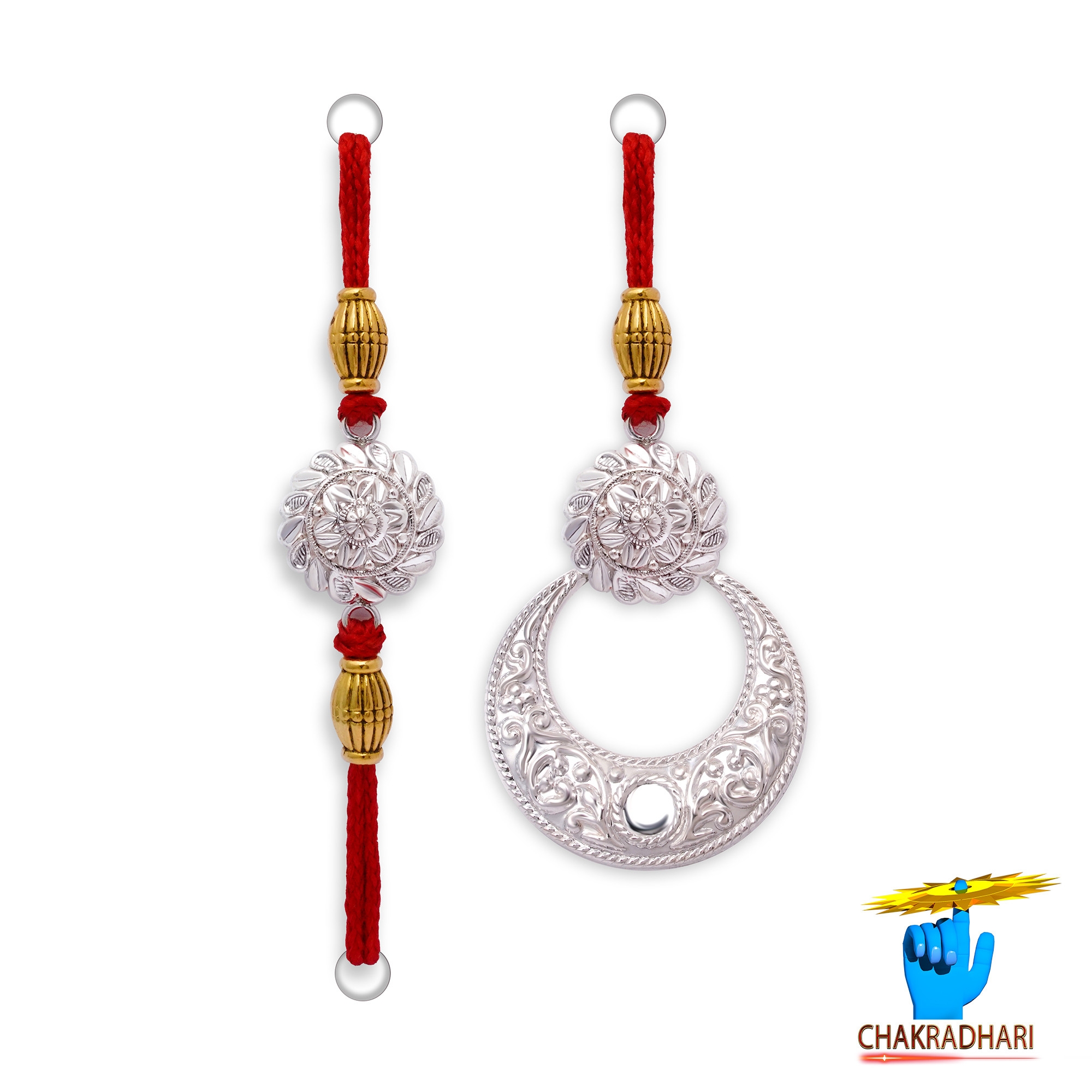 Cosmic Harmony Bhaiya Bhabhi Rakhi Pair
