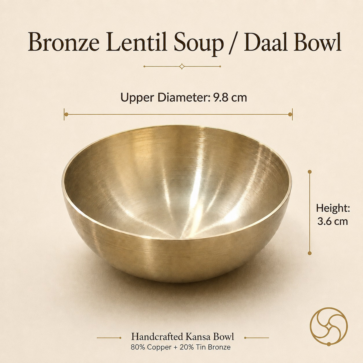 Bronze Lentil Soup Bowl Daal Bowl