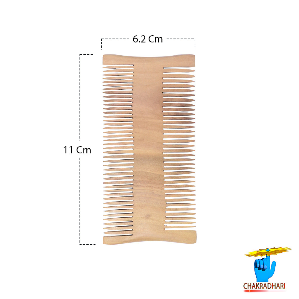Ayurvedic Dual-Sided Sandalwood Comb 11 cm by 62 cm
