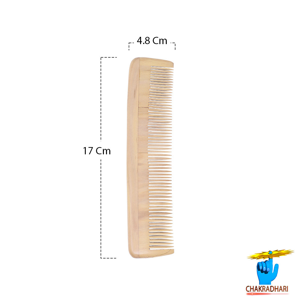 Graceful Long White Sandalwood Comb 17 cm by 48 cm