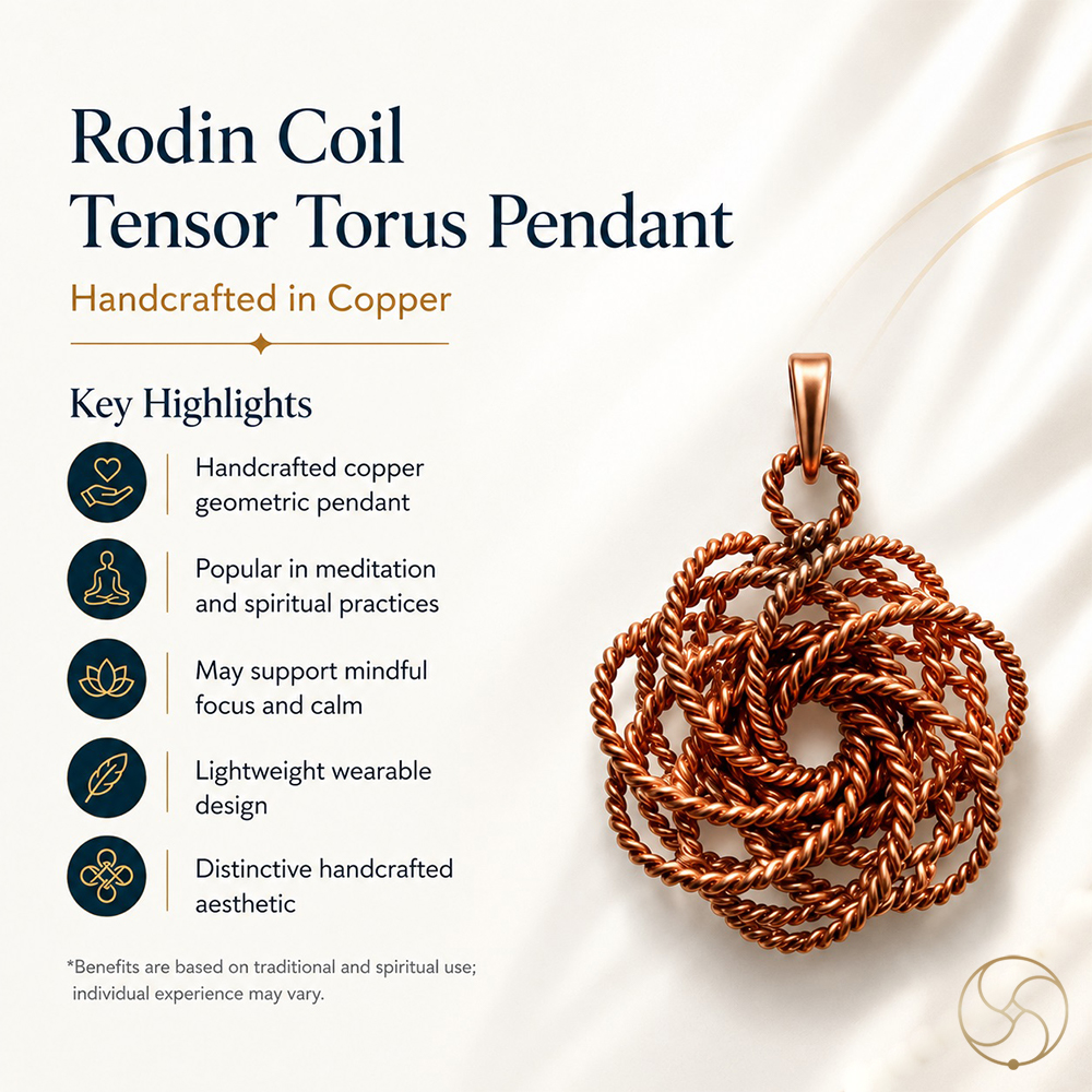 Nepaliya Copper Rodin Coil Tensor Torus Pendant