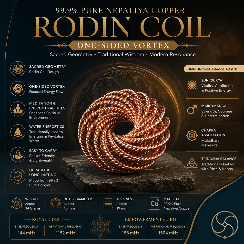 999 Pure Nepaliya Copper Tensor Torus Rodin Coil - One-Sided Vortex