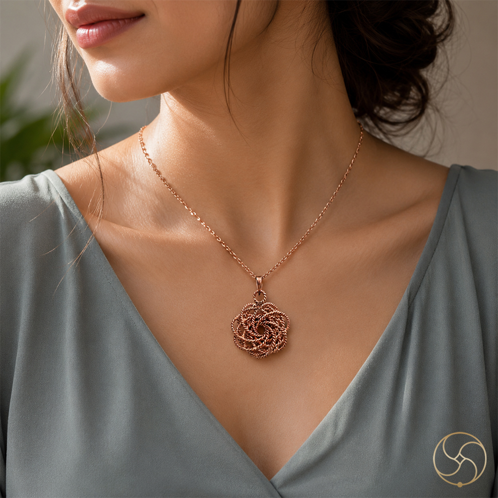 Nepaliya Copper Rodin Coil Tensor Torus Pendant