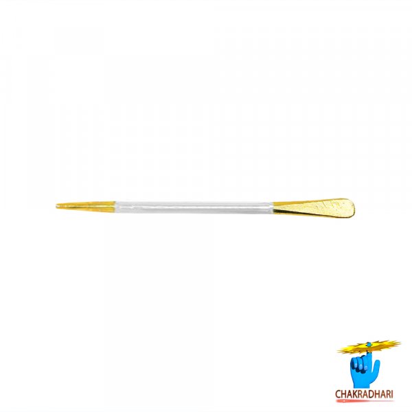 Image of 99.9% Gold and Silver Combine Shalaka (Gold-1.16gm ,Silver-0.81gm)  - स्वर्ण-चाँदी संयुक्त शलाका