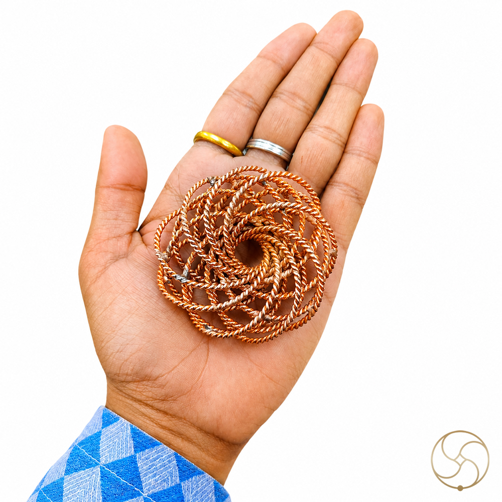 Nepaliya Copper Royal Cubit Tensor Two-Sided Vortex Rodin Coil