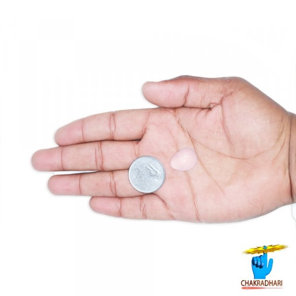 1930 Carats to 2740 Carats Rose Quartz Cabochon Gemstone With Silver Ring Or Pendant -  