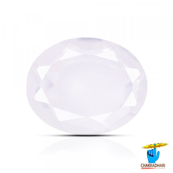 Image of 03.50 To 03.90 Carats Rose Quartz Gemstone With Silver Ring Or Pendant - गुलाबी स्फटिक