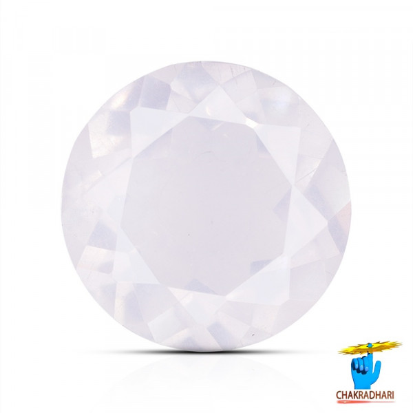 Image of 03.10 and 03.90 Carats Rose Quartz Gemstone With Silver Ring Or Pendant - गुलाबी स्फटिक