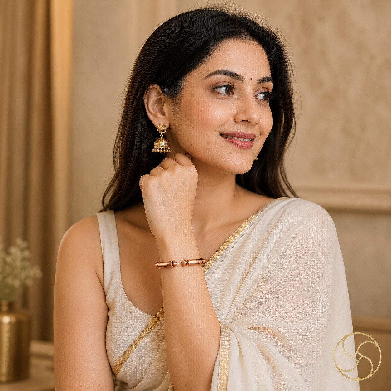 Pure Copper Ghumti Bangle for Women