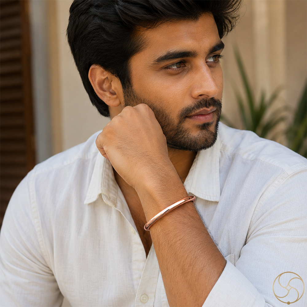 Pure Copper Gorakh Bangle for Men