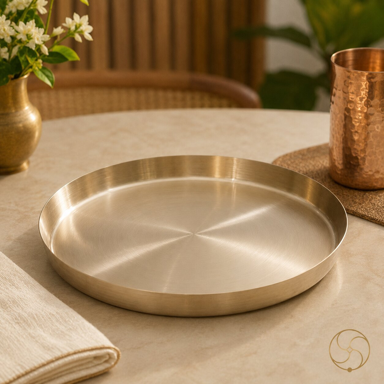 Kansa Thali Small -    26 cm