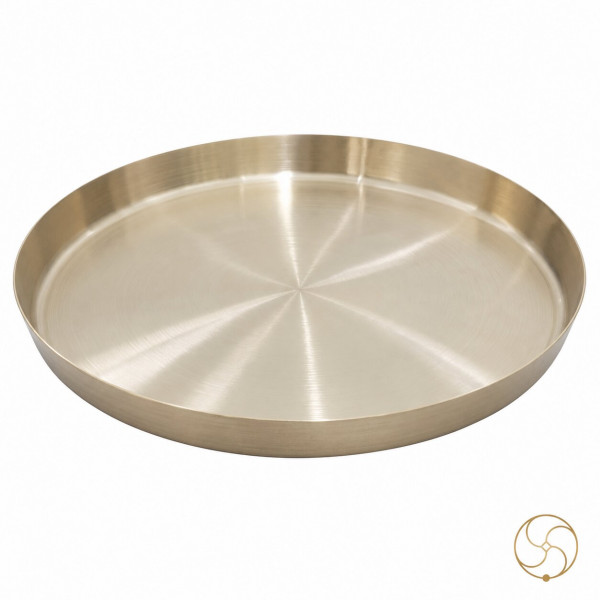 Image of Kansa Thali (Small) - छोटी कांसा थाली 26 cm