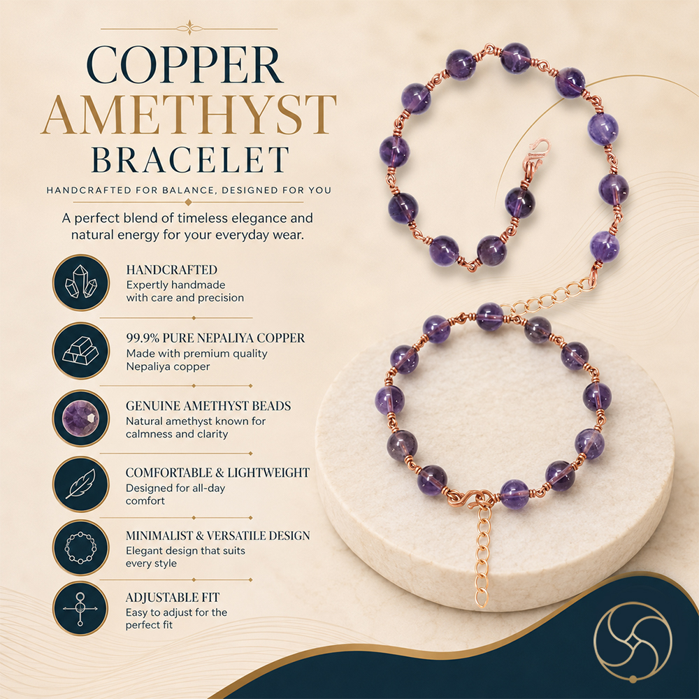 Nepaliya Copper Amethyst Bracelet