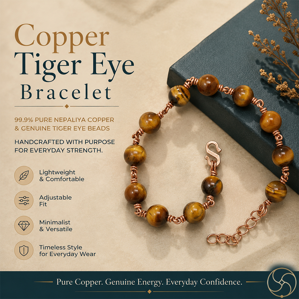 Nepaliya Copper Tiger Eye Bracelet